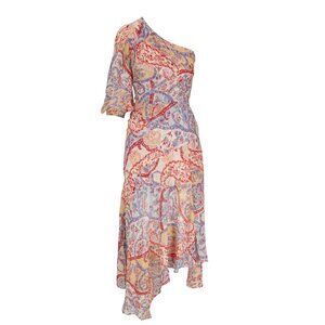 Veronica Beard Asymmetrical Printed Dress